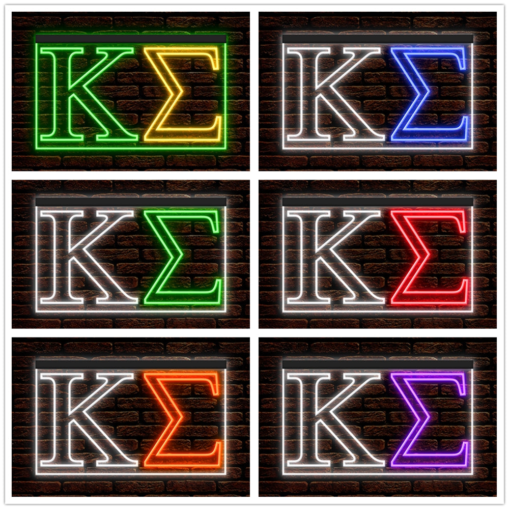 DC150084 Kappa Sigma Home Decor Display illuminated Night Light Neon Sign Dual Color