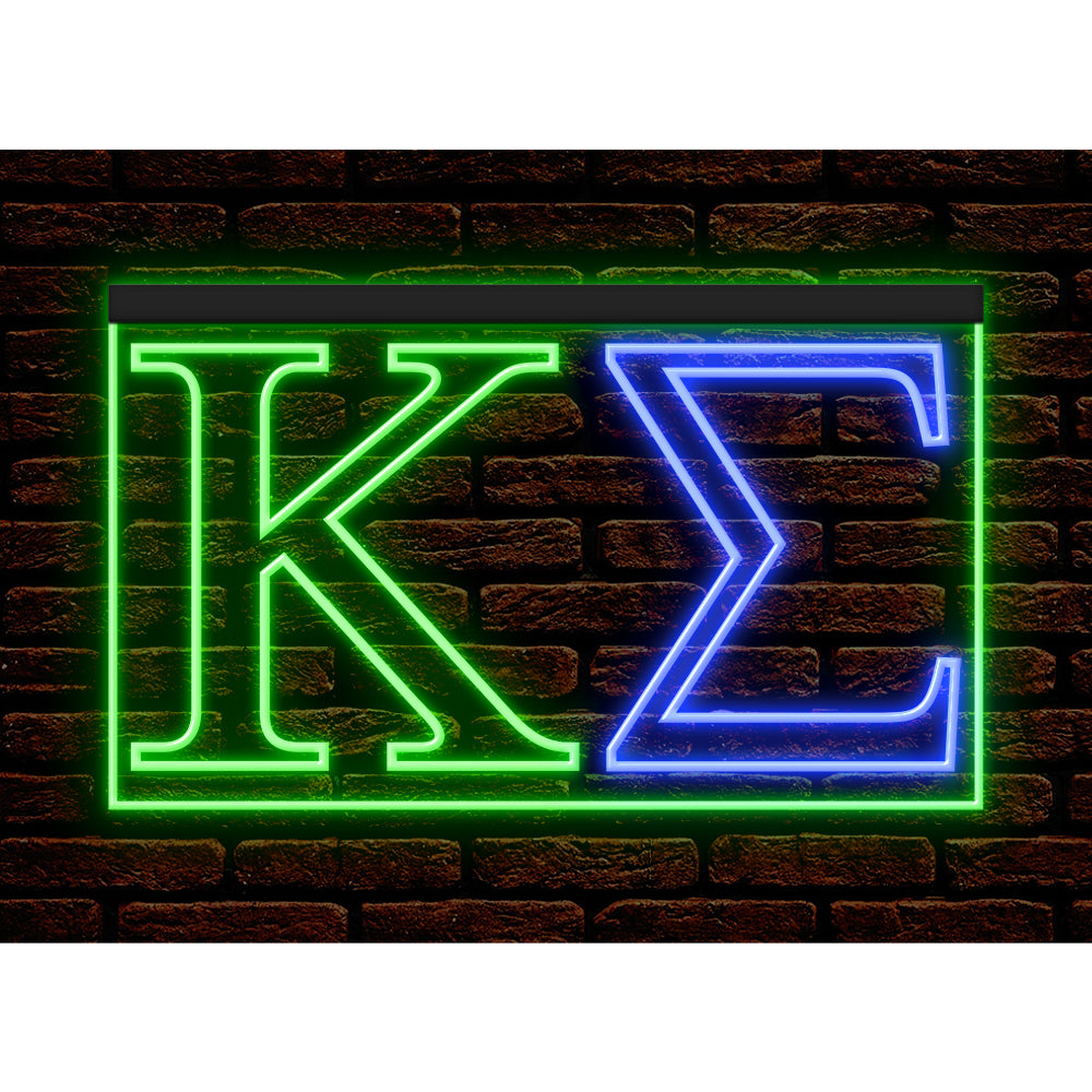 DC150084 Kappa Sigma Home Decor Display illuminated Night Light Neon Sign Dual Color