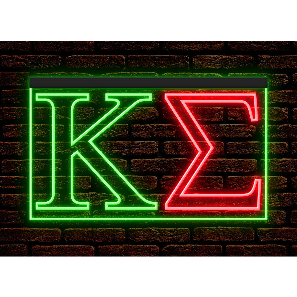 DC150084 Kappa Sigma Home Decor Display illuminated Night Light Neon Sign Dual Color