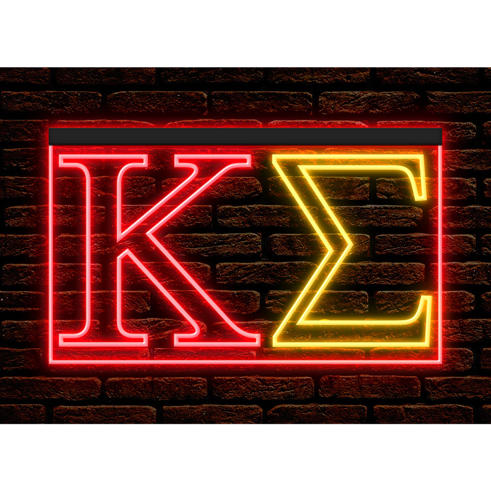 DC150084 Kappa Sigma Home Decor Display illuminated Night Light Neon Sign Dual Color
