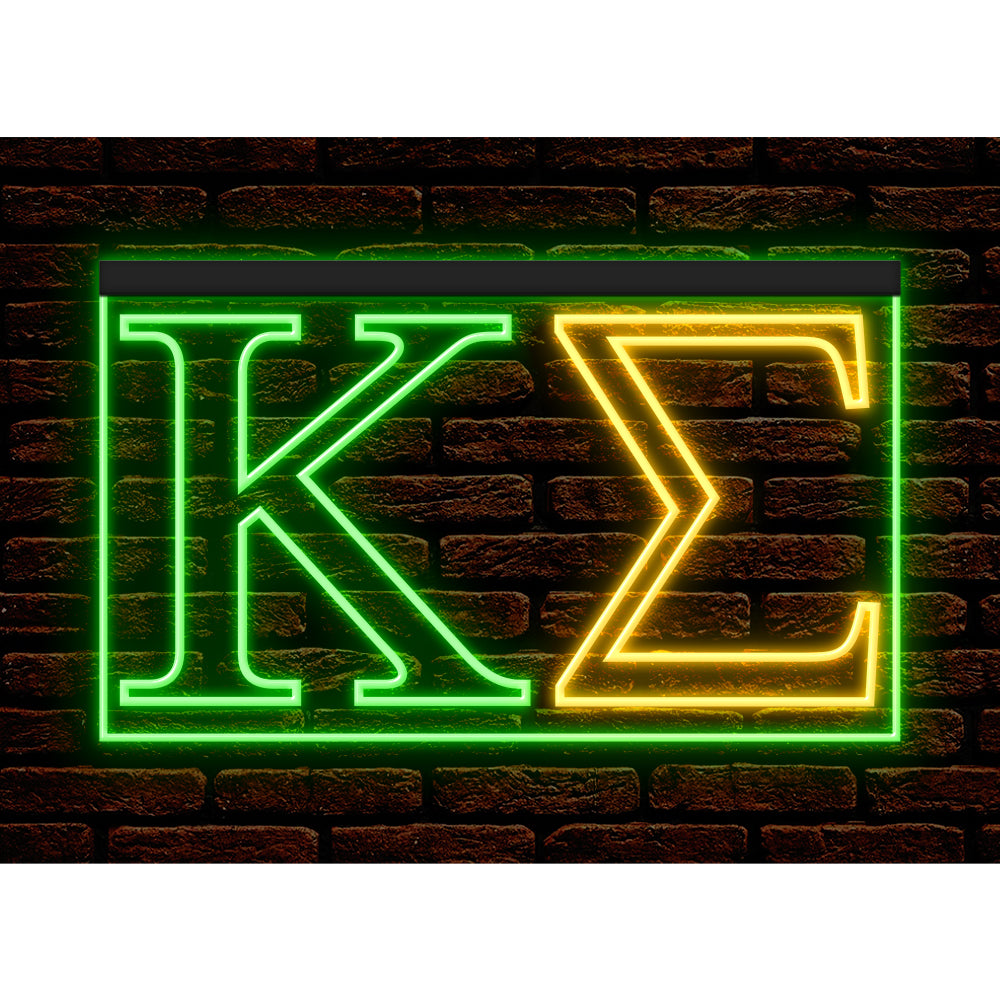 DC150084 Kappa Sigma Home Decor Display illuminated Night Light Neon Sign Dual Color