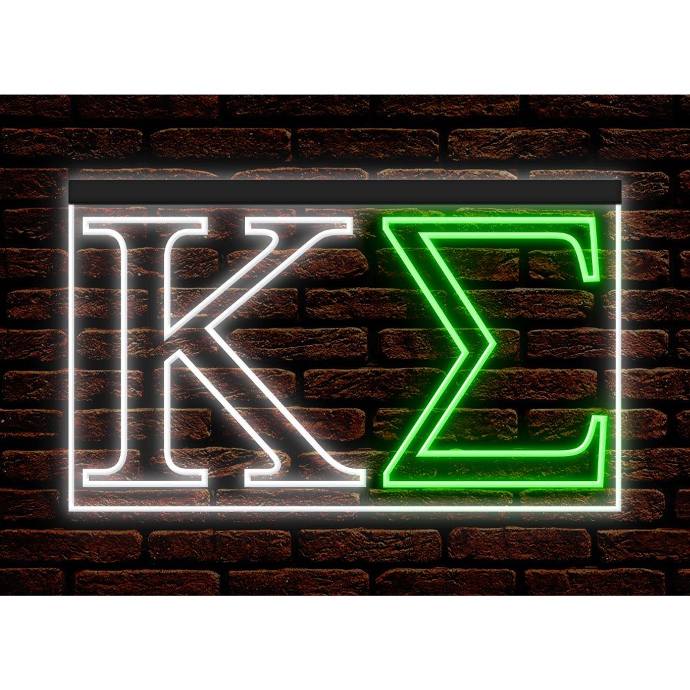 DC150084 Kappa Sigma Home Decor Display illuminated Night Light Neon Sign Dual Color