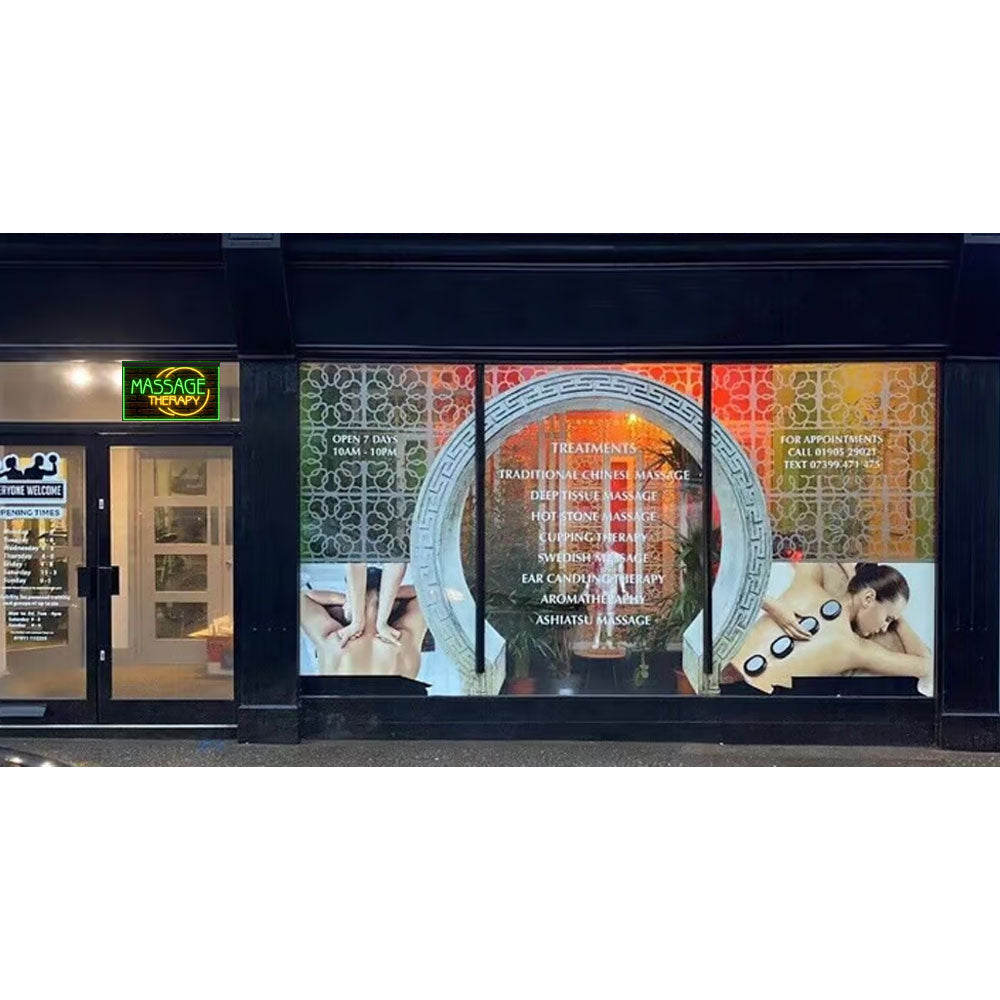 DC160035 Massage Therapy Beauty Salon Open Home Decor Display illuminated Night Light Neon Sign Dual Color