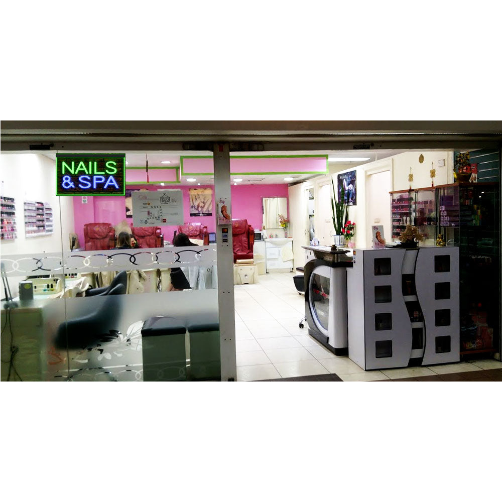 DC160039 Nails Spa Beauty Salon Open Home Decor Display illuminated Night Light Neon Sign Dual Color