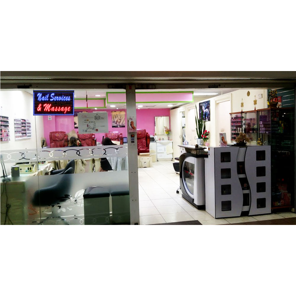 DC160096 Nail Services Massage Beauty Salon Home Decor Display illuminated Night Light Neon Sign Dual Color