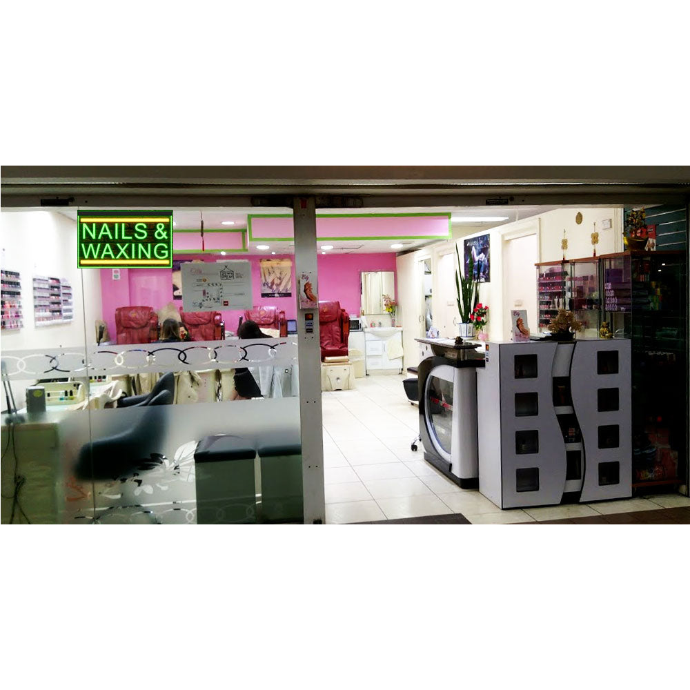 DC160141 Nails Waxing Beauty Salon Open Home Decor Display illuminated Night Light Neon Sign Dual Color