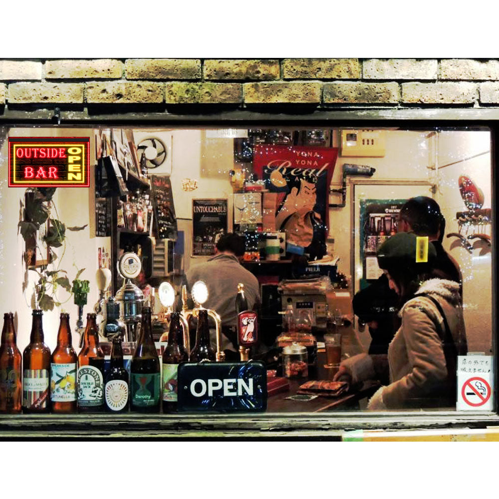 DC170041 Outside Bar Open Beer Pub Home Decor Display illuminated Night Light Neon Sign Dual Color