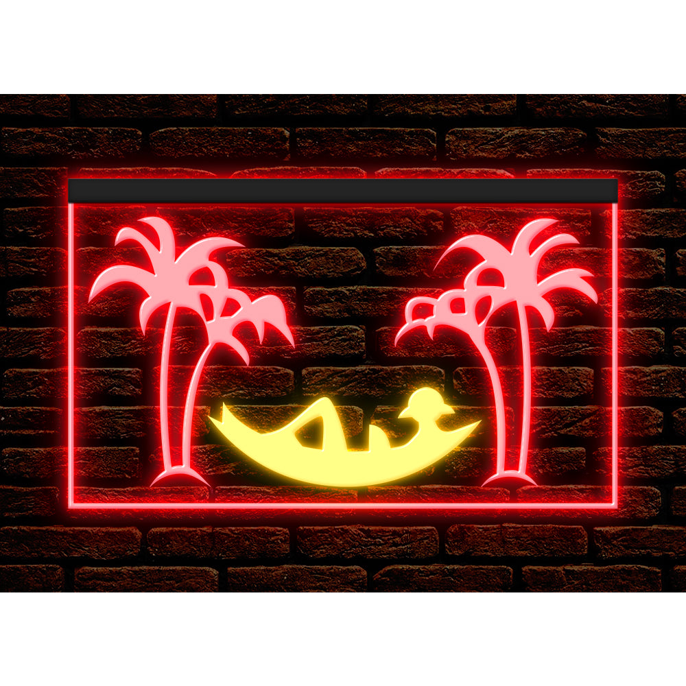 DC170074 Tiki Bar Open Happy Hours Home Decor Beer Display illuminated Night Light Neon Sign Dual Color