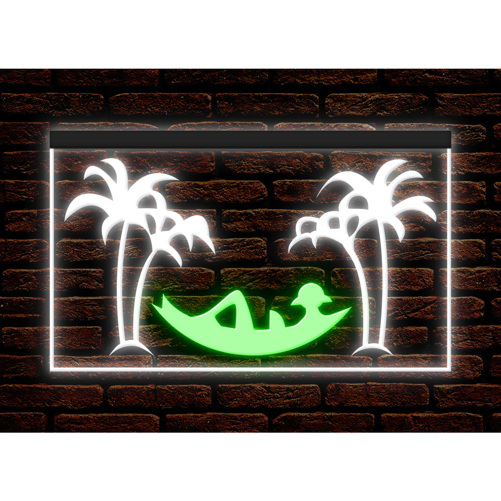 DC170074 Tiki Bar Open Happy Hours Home Decor Beer Display illuminated Night Light Neon Sign Dual Color
