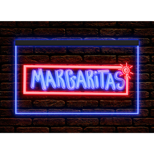 DC170078 Margarita Open Bar Pub Club Home Decor Display illuminated Night Light Neon Sign Dual Color