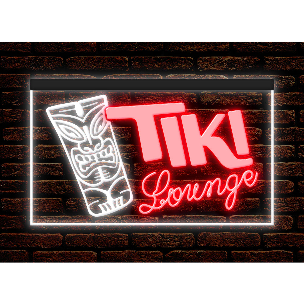 DC170079 Tiki Lounge Open Happy Hours Home Decor Beer Display illuminated Night Light Neon Sign Dual Color