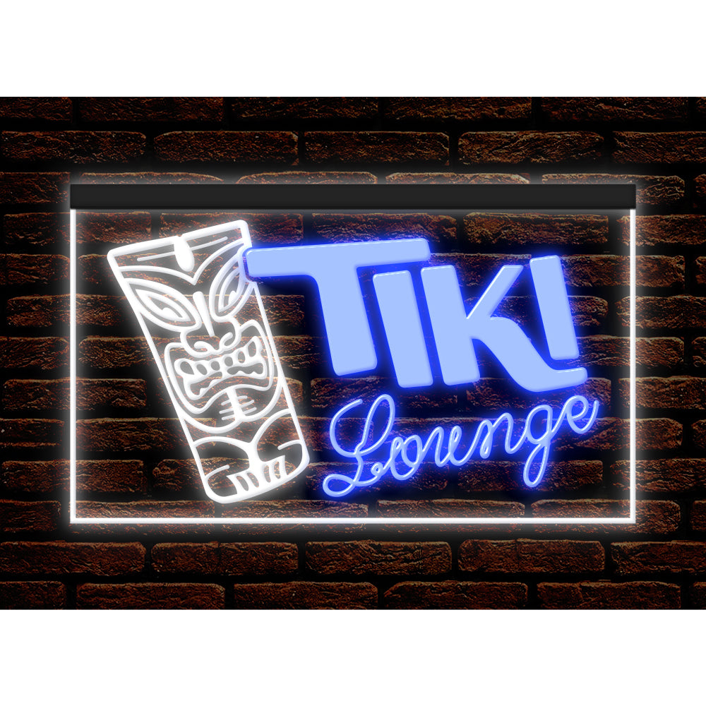 DC170079 Tiki Lounge Open Happy Hours Home Decor Beer Display illuminated Night Light Neon Sign Dual Color