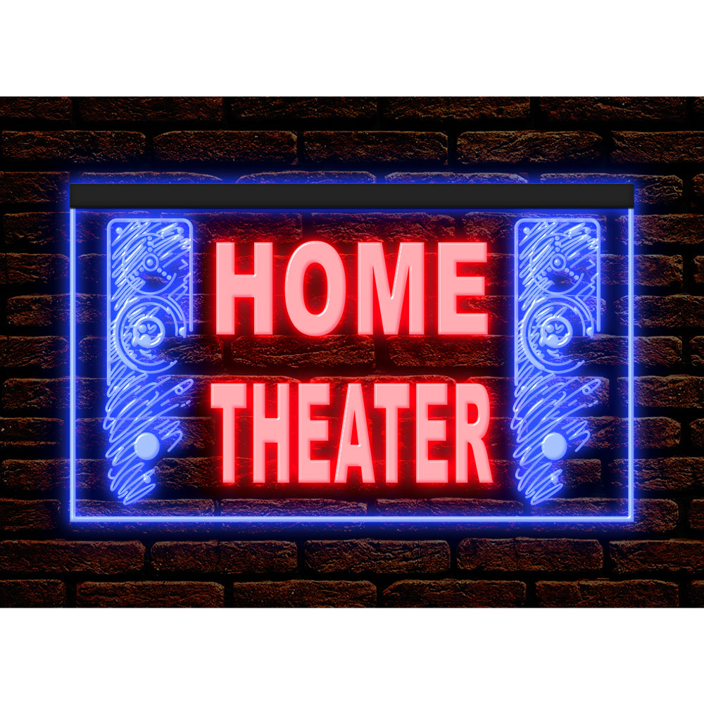 DC170092 Home Theater Studio Home Decor Display illuminated Night Light Neon Sign Dual Color
