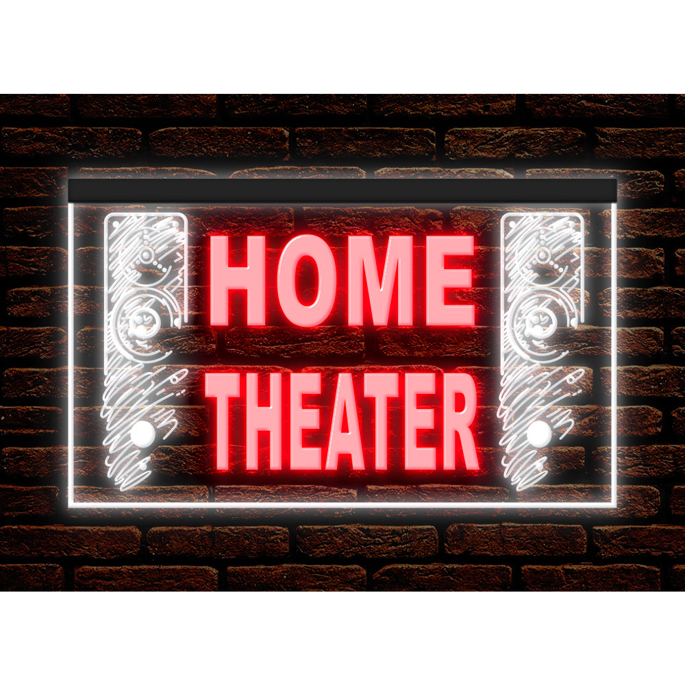 DC170092 Home Theater Studio Home Decor Display illuminated Night Light Neon Sign Dual Color