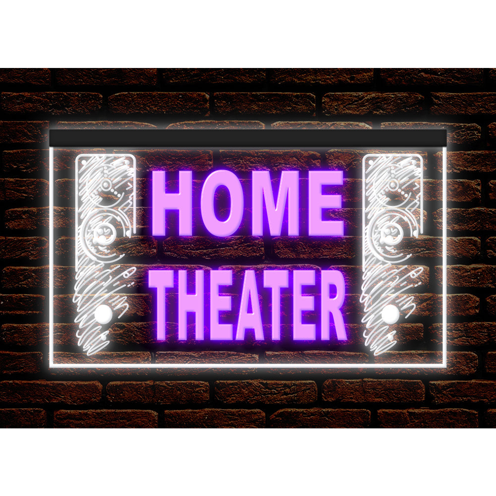 DC170092 Home Theater Studio Home Decor Display illuminated Night Light Neon Sign Dual Color