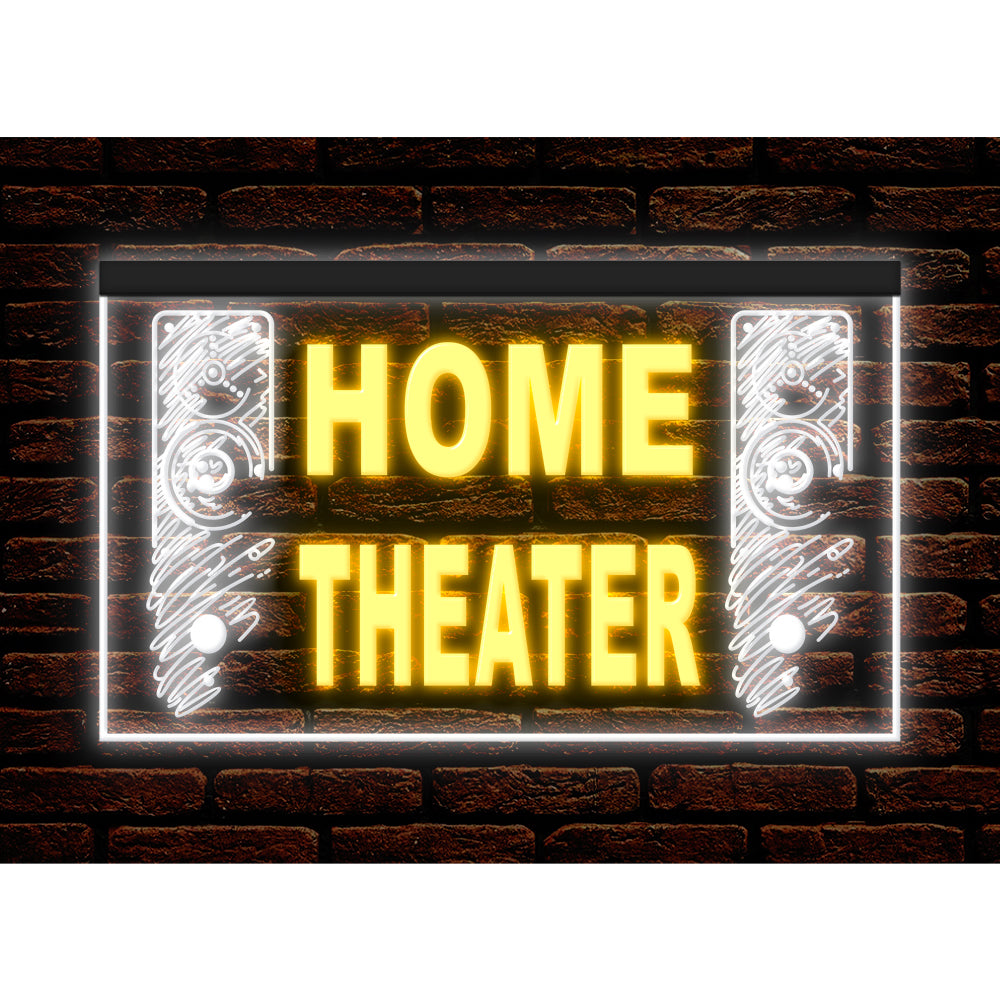 DC170092 Home Theater Studio Home Decor Display illuminated Night Light Neon Sign Dual Color