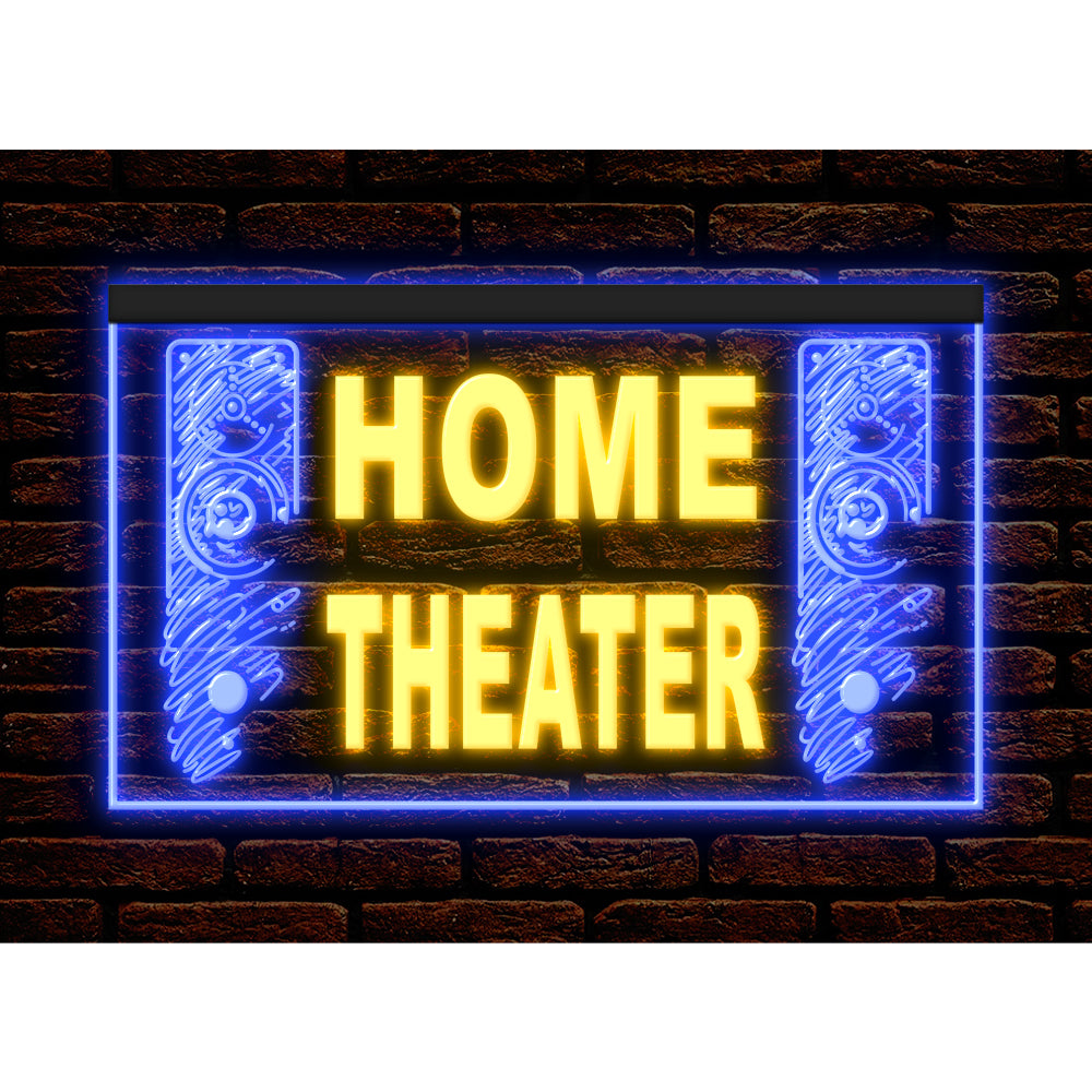 DC170092 Home Theater Studio Home Decor Display illuminated Night Light Neon Sign Dual Color