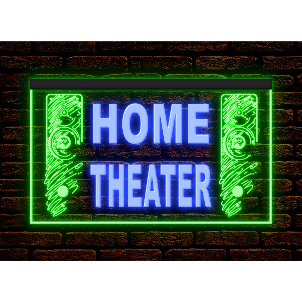 DC170092 Home Theater Studio Home Decor Display illuminated Night Light Neon Sign Dual Color