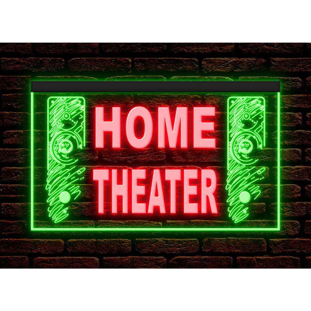 DC170092 Home Theater Studio Home Decor Display illuminated Night Light Neon Sign Dual Color