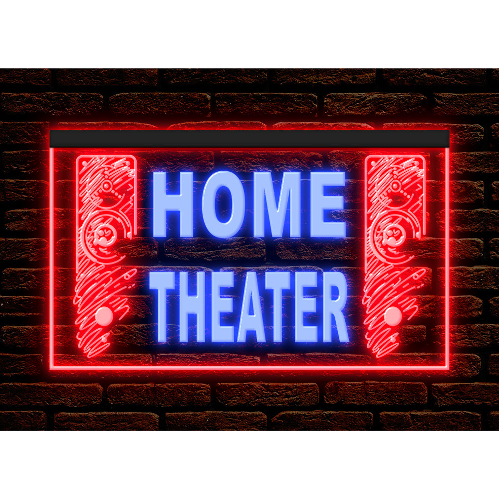DC170092 Home Theater Studio Home Decor Display illuminated Night Light Neon Sign Dual Color