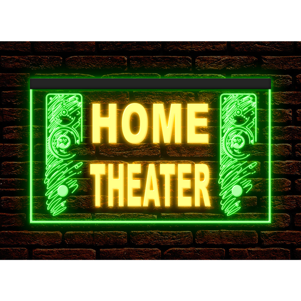 DC170092 Home Theater Studio Home Decor Display illuminated Night Light Neon Sign Dual Color