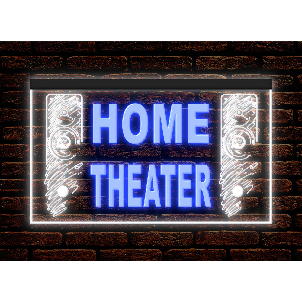 DC170092 Home Theater Studio Home Decor Display illuminated Night Light Neon Sign Dual Color