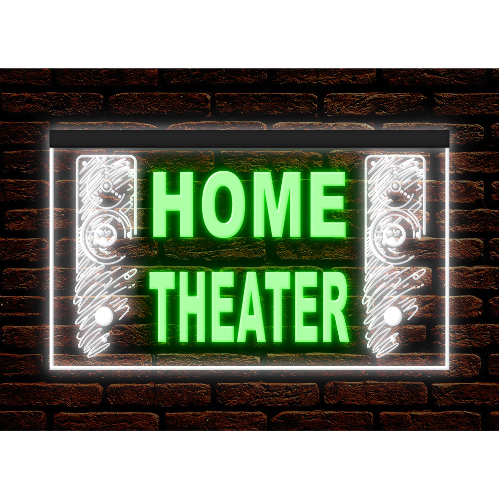 DC170092 Home Theater Studio Home Decor Display illuminated Night Light Neon Sign Dual Color