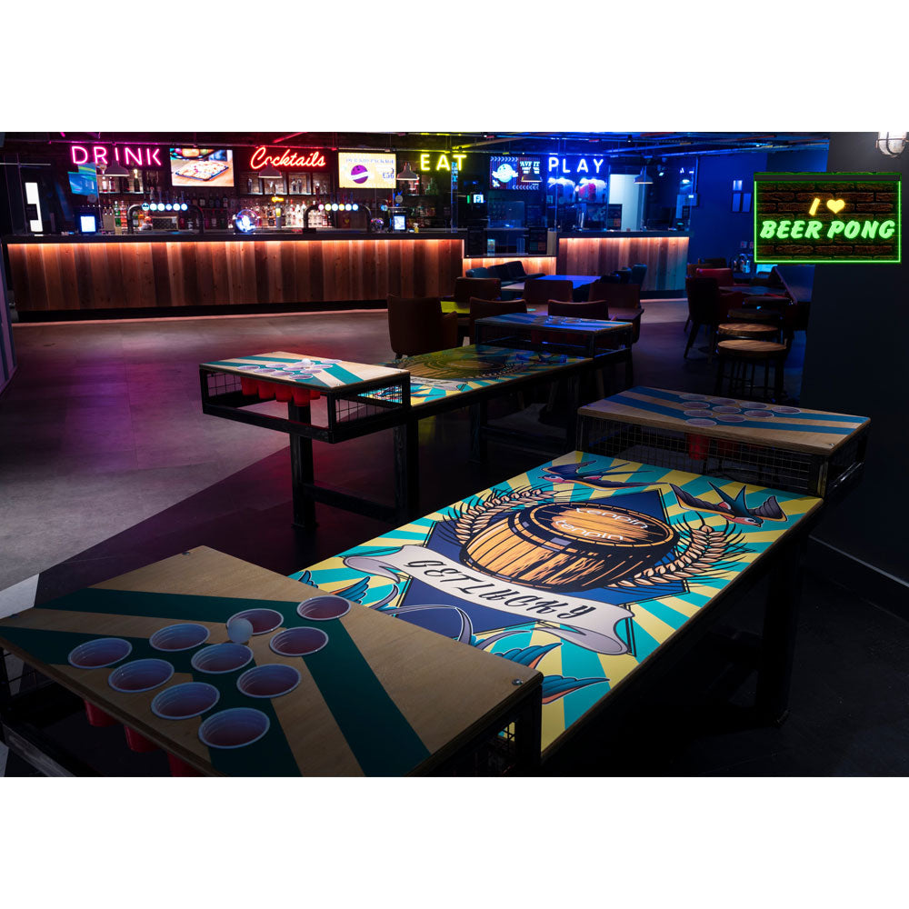 DC170138 I Love Beer Pong Bar Home Decor Display illuminated Night Light Neon Sign Dual Color