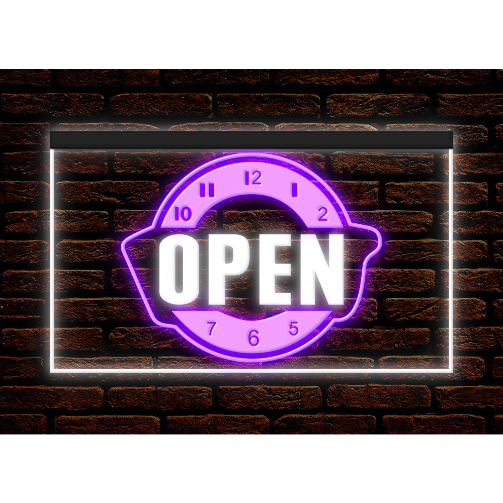 DC170142 Happy Hour Bar Pub Beer Open Home Decor Display illuminated Night Light Neon Sign Dual Color