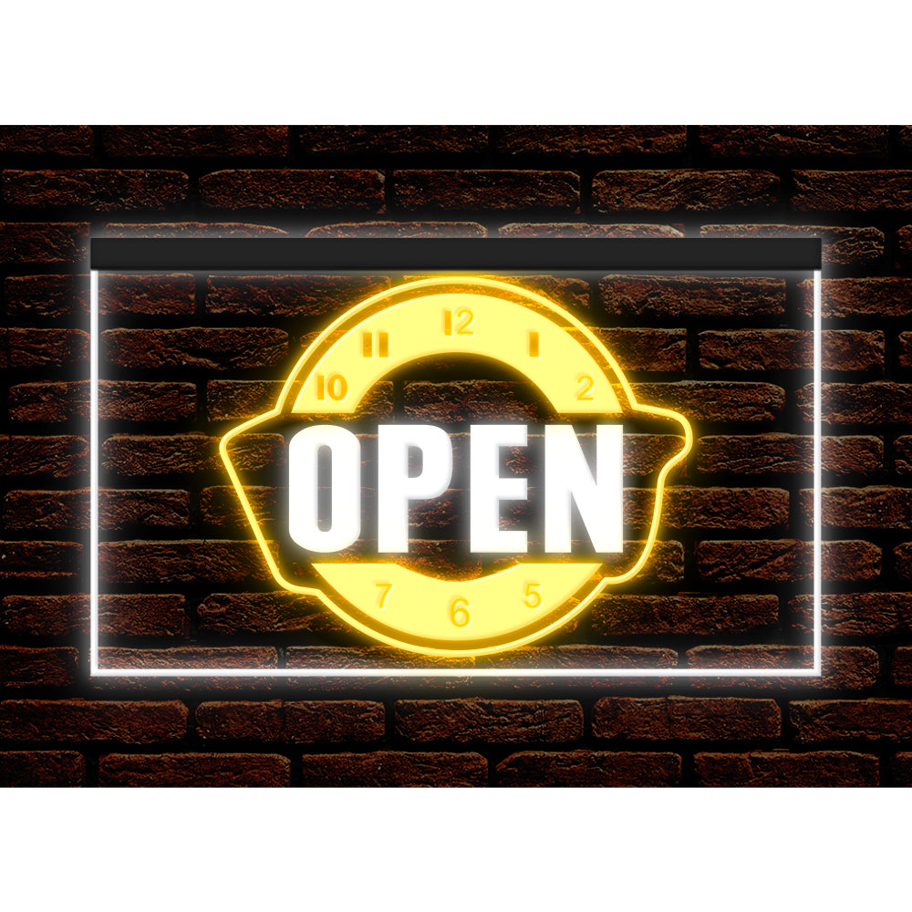 DC170142 Happy Hour Bar Pub Beer Open Home Decor Display illuminated Night Light Neon Sign Dual Color