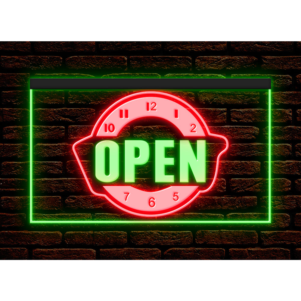 DC170142 Happy Hour Bar Pub Beer Open Home Decor Display illuminated Night Light Neon Sign Dual Color