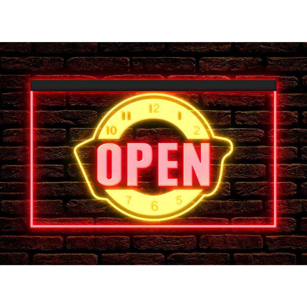 DC170142 Happy Hour Bar Pub Beer Open Home Decor Display illuminated Night Light Neon Sign Dual Color
