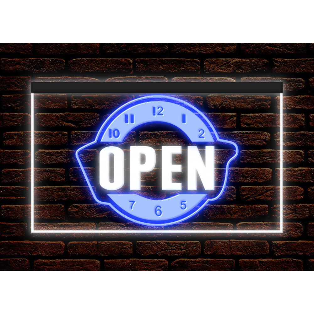 DC170142 Happy Hour Bar Pub Beer Open Home Decor Display illuminated Night Light Neon Sign Dual Color