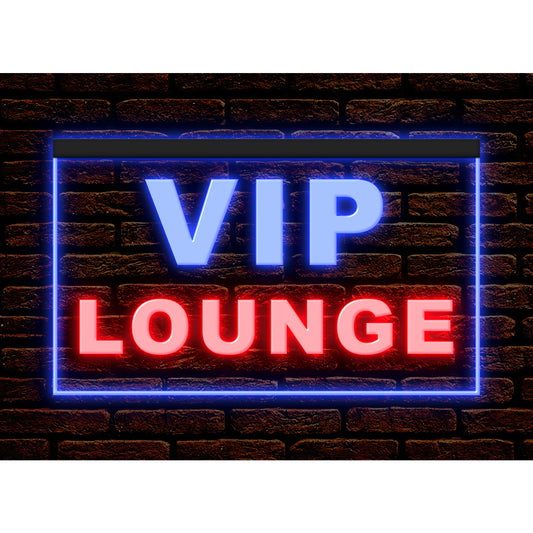 DC170147 VIP Lounge Bar Beer Pub Open Home Decor Display illuminated Night Light Neon Sign Dual Color