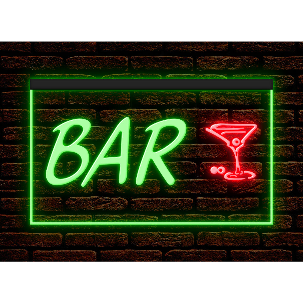 DC170152 Bar Pub Club Home Decor Open Display illuminated Night Light Neon Sign Dual Color