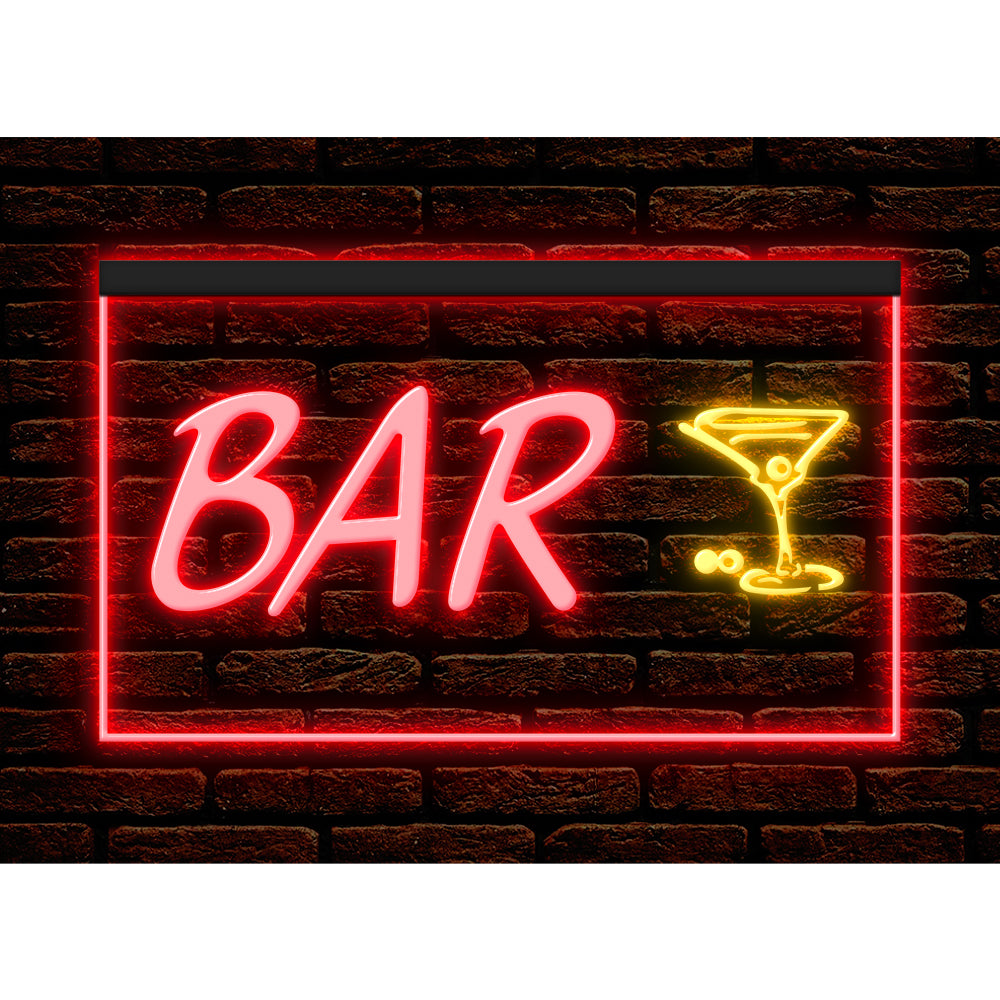 DC170152 Bar Pub Club Home Decor Open Display illuminated Night Light Neon Sign Dual Color