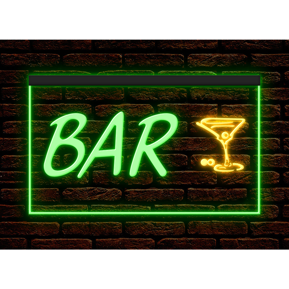 DC170152 Bar Pub Club Home Decor Open Display illuminated Night Light Neon Sign Dual Color