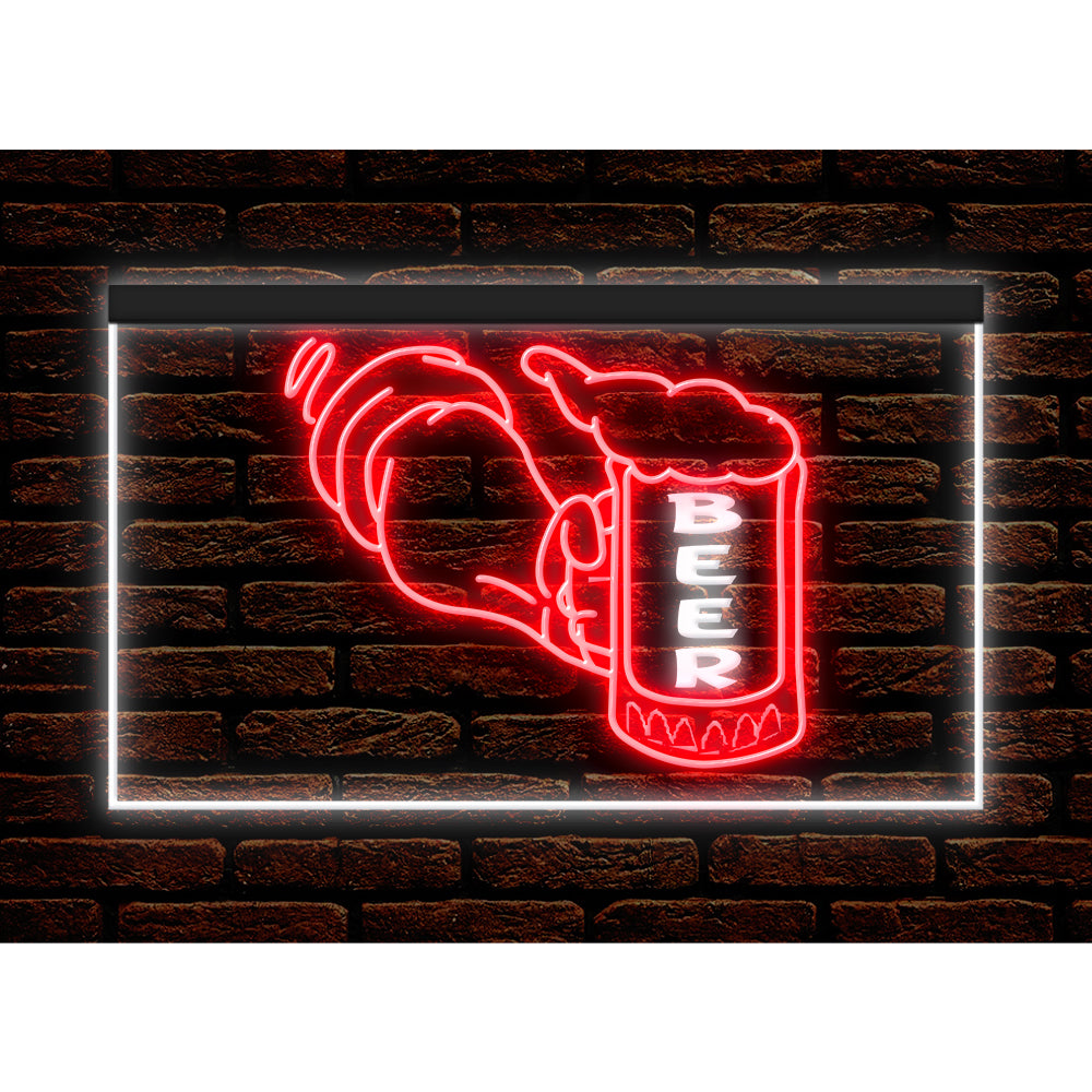 DC170170 Cold Beer Open Bar Pub Club Home Decor Display illuminated Night Light Neon Sign Dual Color