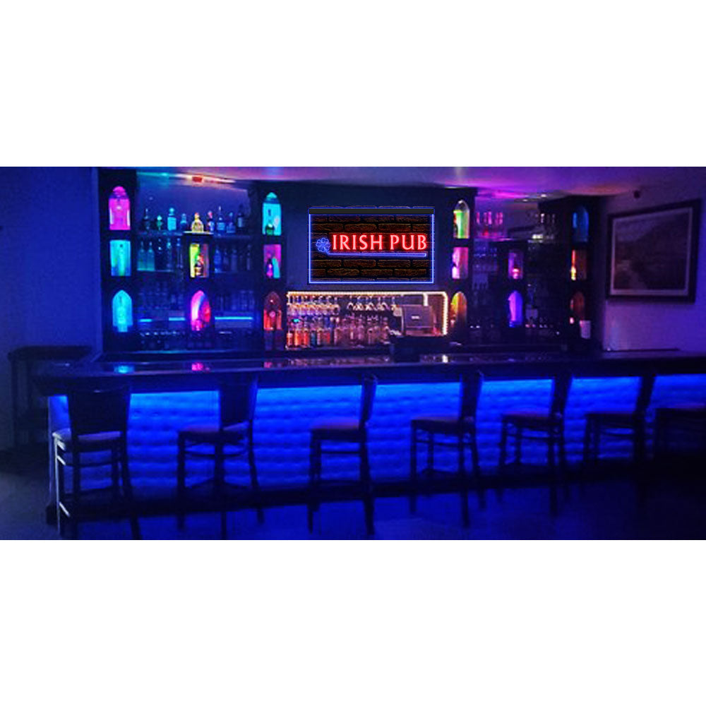 DC170180 Irish Pub Bar Beer Home Decor Open Display illuminated Night Light Neon Sign Dual Color