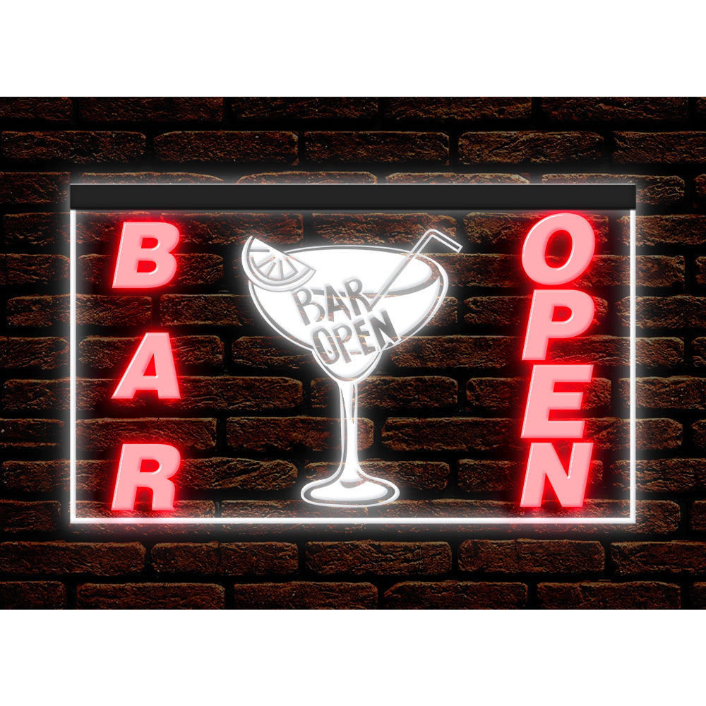 DC170206 Bar Pub Club Home Decor Open Display illuminated Night Light Neon Sign Dual Color