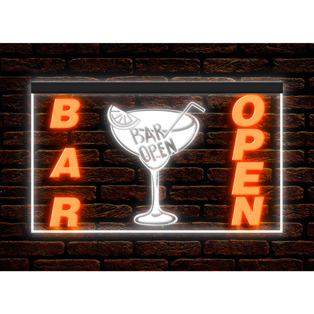 DC170206 Bar Pub Club Home Decor Open Display illuminated Night Light Neon Sign Dual Color