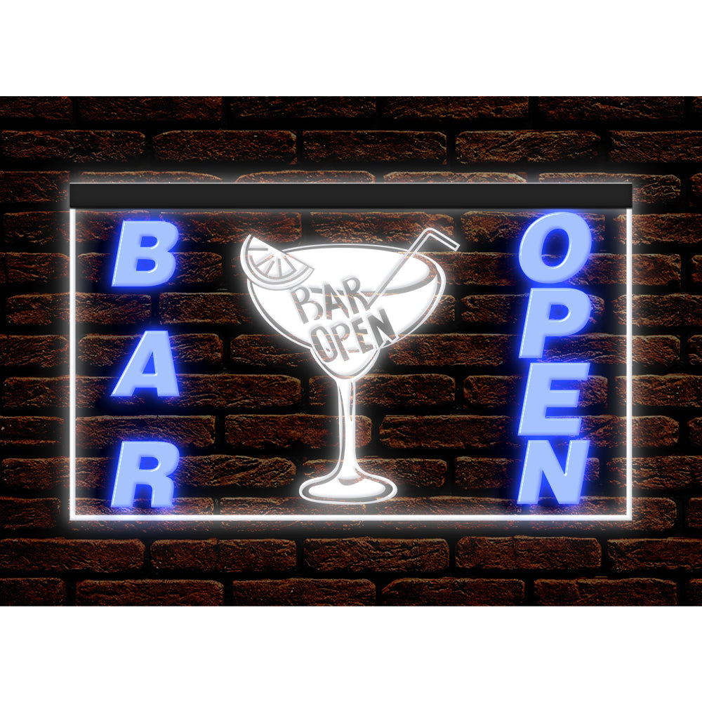 DC170206 Bar Pub Club Home Decor Open Display illuminated Night Light Neon Sign Dual Color
