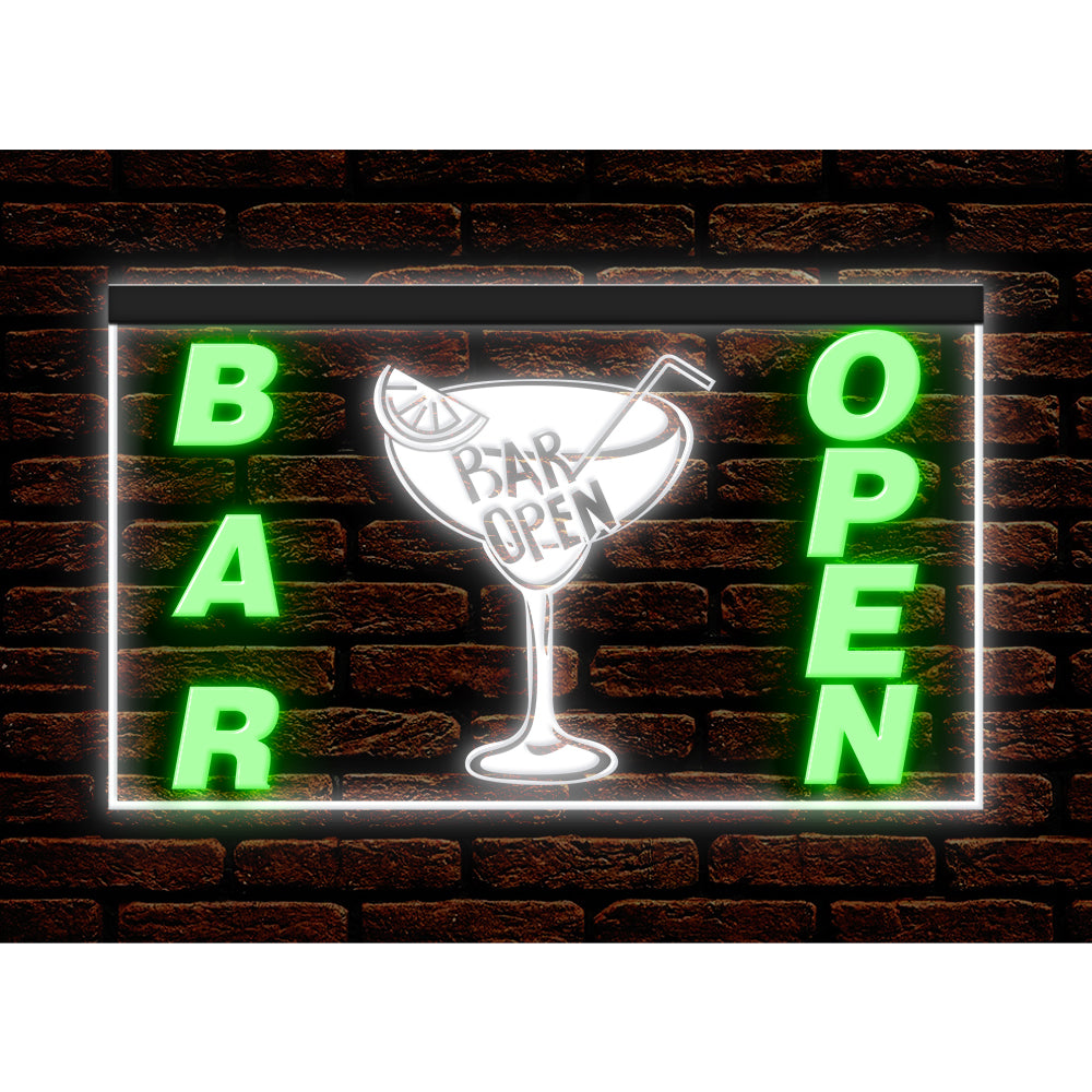 DC170206 Bar Pub Club Home Decor Open Display illuminated Night Light Neon Sign Dual Color
