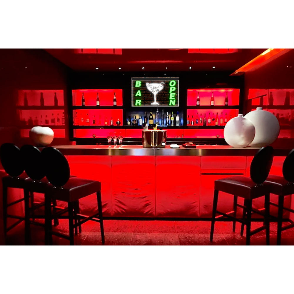 DC170206 Bar Pub Club Home Decor Open Display illuminated Night Light Neon Sign Dual Color