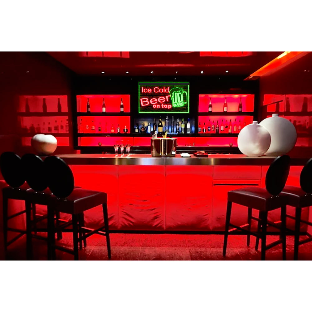 DC170217 Ice Cold Beer Open Bar Home Decor Display illuminated Night Light Neon Sign Dual Color
