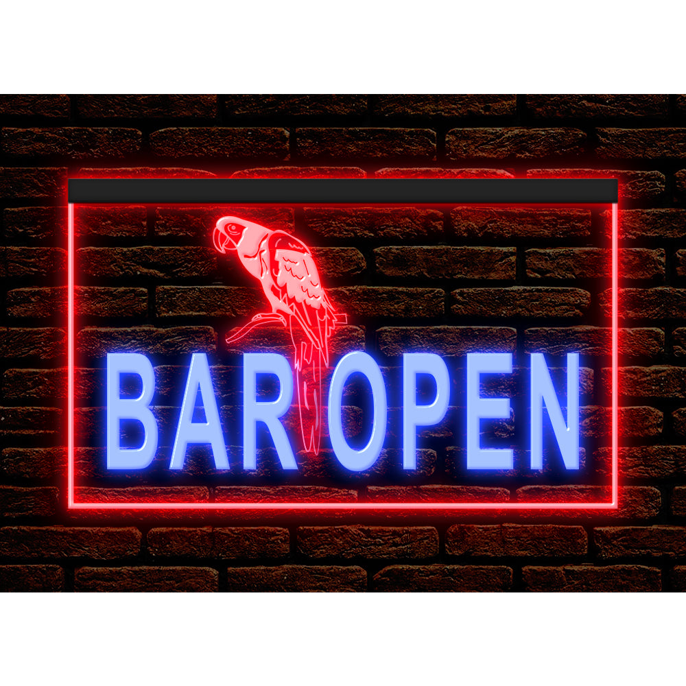 DC170220 Bar Pub Club Home Decor Open Display illuminated Night Light Neon Sign Dual Color