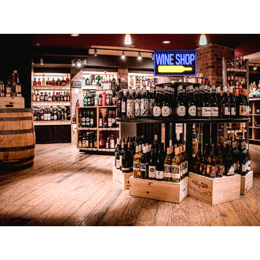 DC170231 Wine Shop Store Bar Open Display illuminated Night Light Neon Sign Dual Color