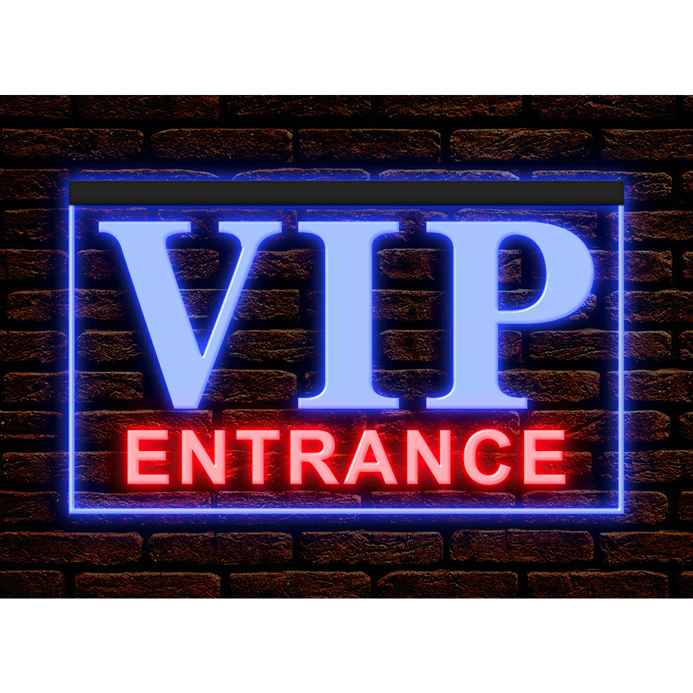 DC170238 VIP Entrance Bar Beer Pub Open Home Decor Display illuminated Night Light Neon Sign Dual Color