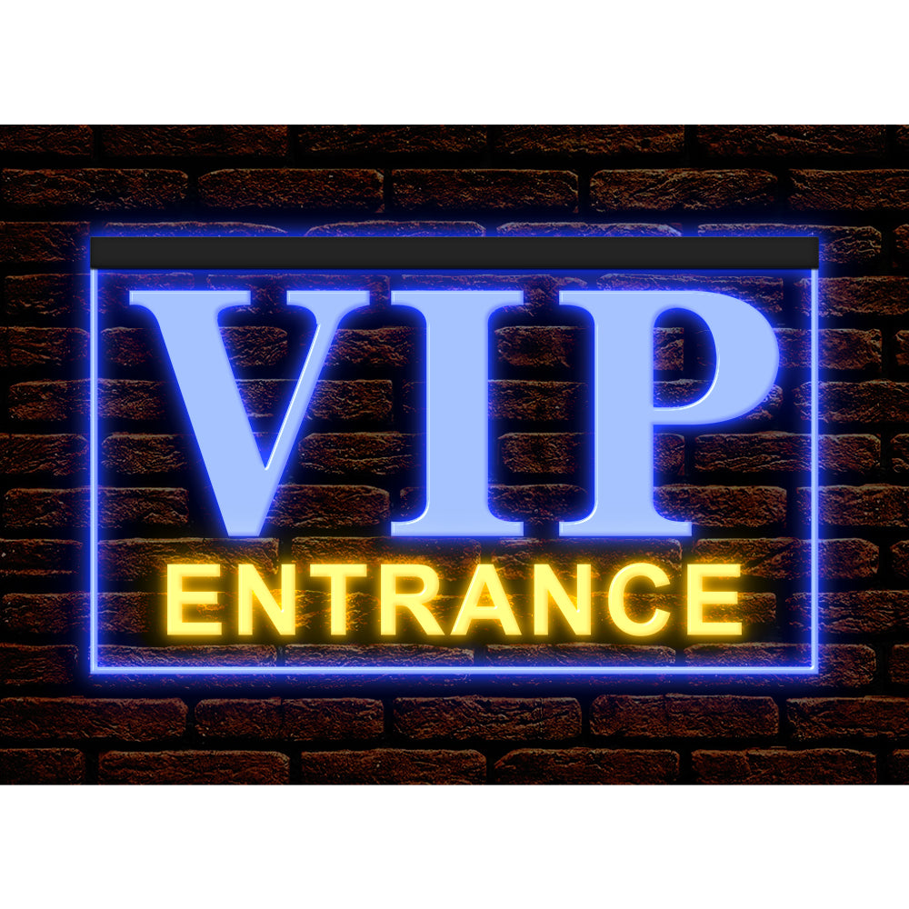 DC170238 VIP Entrance Bar Beer Pub Open Home Decor Display illuminated Night Light Neon Sign Dual Color