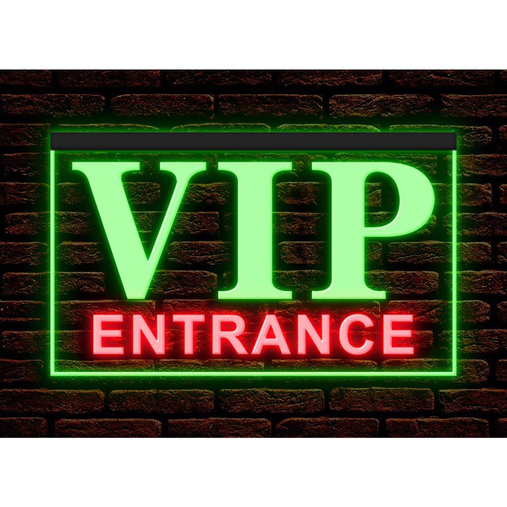 DC170238 VIP Entrance Bar Beer Pub Open Home Decor Display illuminated Night Light Neon Sign Dual Color